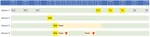 Thumbnail of Timeline of donations and symptom onset of 2019 novel coronavirus disease from 4 blood donors, China. Grey indicates a negative result for severe acute respiratory syndrome coronavirus 2 (SARS-CoV-2) RNA; yellow indicates a positive result. Green indicates the donor was asymptomatic or their temperature returned to normal; orange indicates fever; red triangle indicates the donor’s fever subsided after taking self-prescribed antipyretic medications. PLT, platelet; TS, throat swab; WB