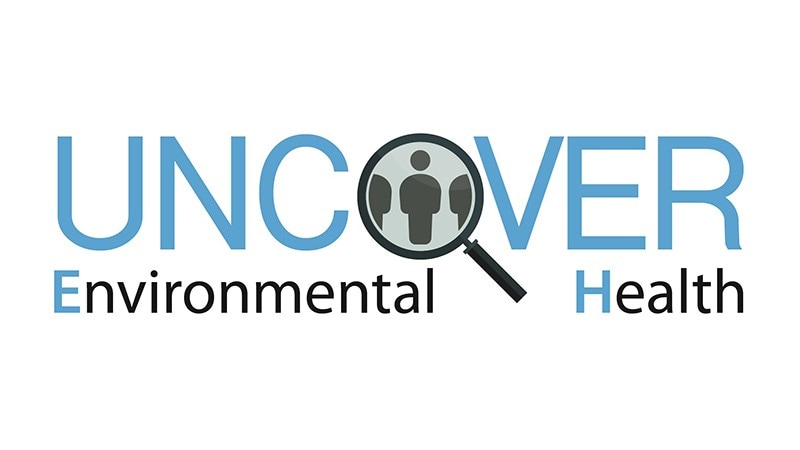 Graphic that says "Uncover Environmental Health"