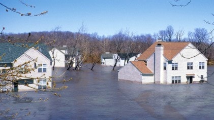 Flooded neighborhood