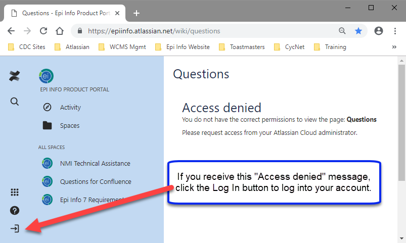 f101-access-denied-error Access denied error indicates to log in by clicking the log in button at the lower left corner.