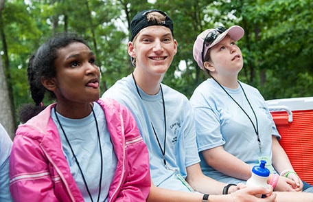 Group of young people with intellectual disability