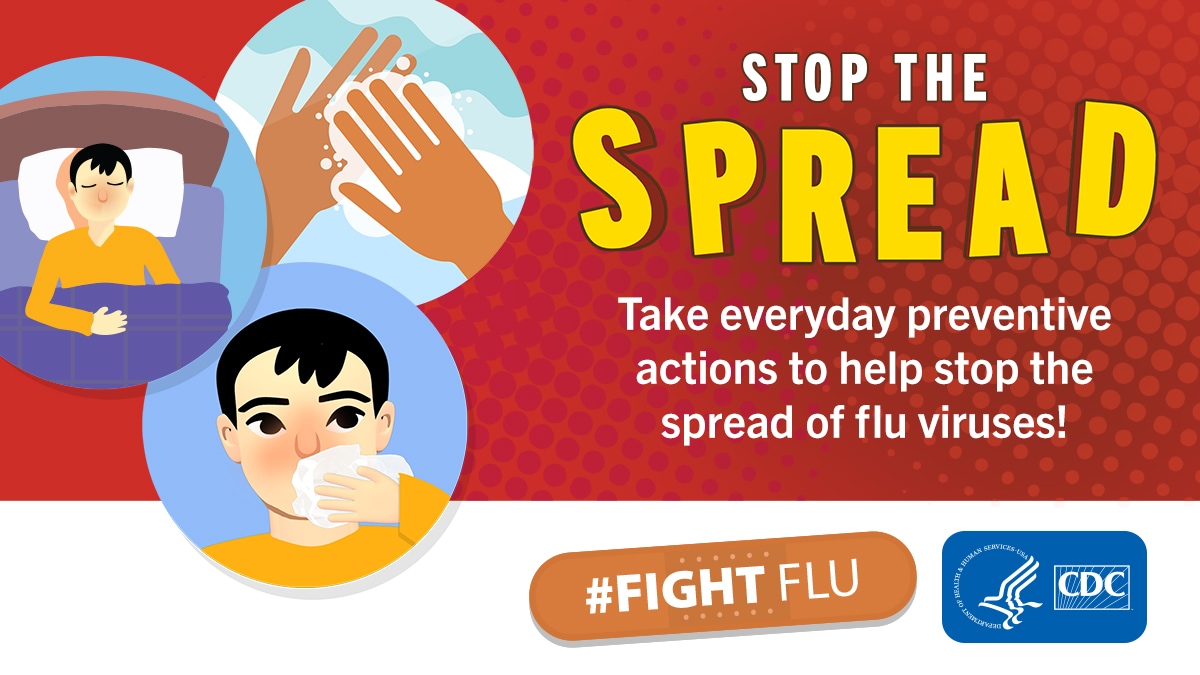 Social media and print resources you can use to share information on the importance of an annual flu vaccine.