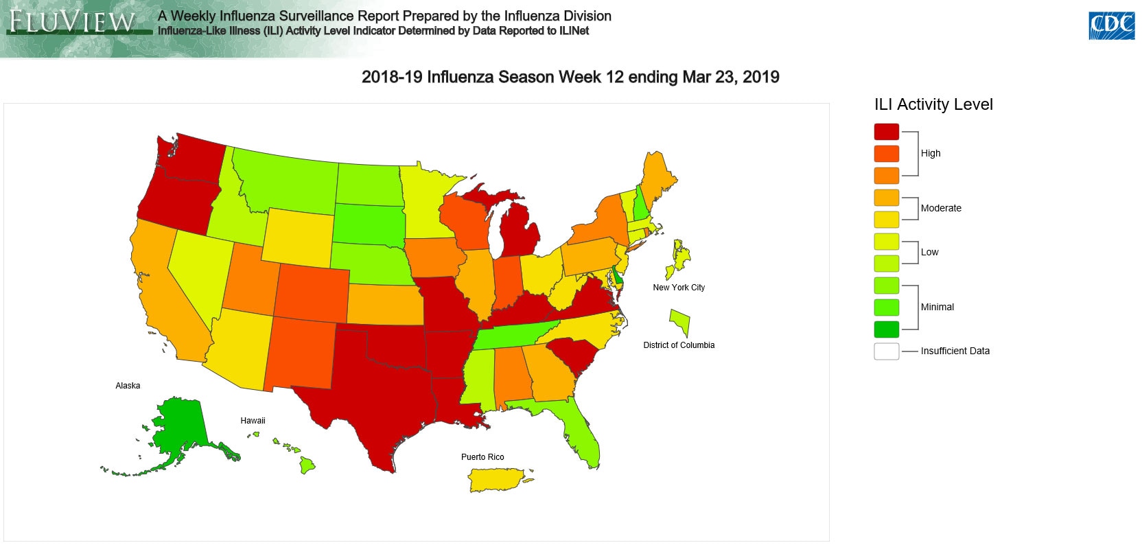 Flu Report Map