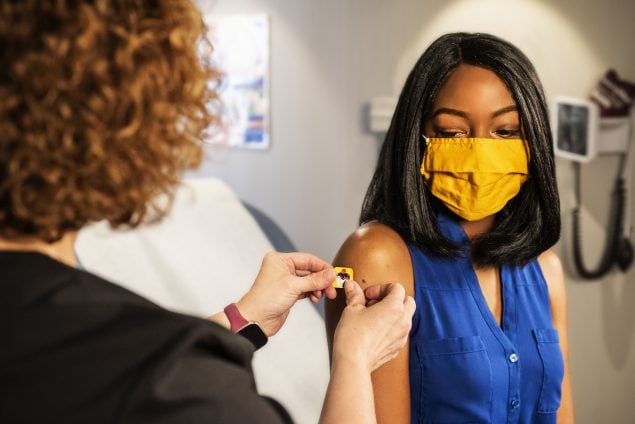 Patient who received flu vaccine