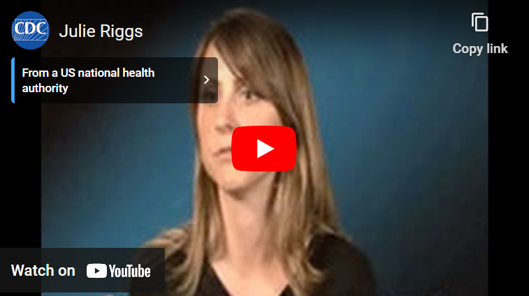 Screenshot of Julie Riggs video