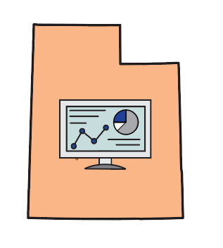 A graphic depicting infectious disease forecasting in Utah.
