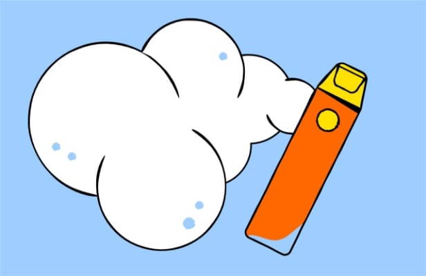 facts_vaping A vape pen with smoke