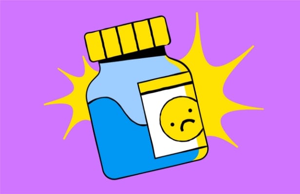 facts_xylazine A vial with a frown face on it's label