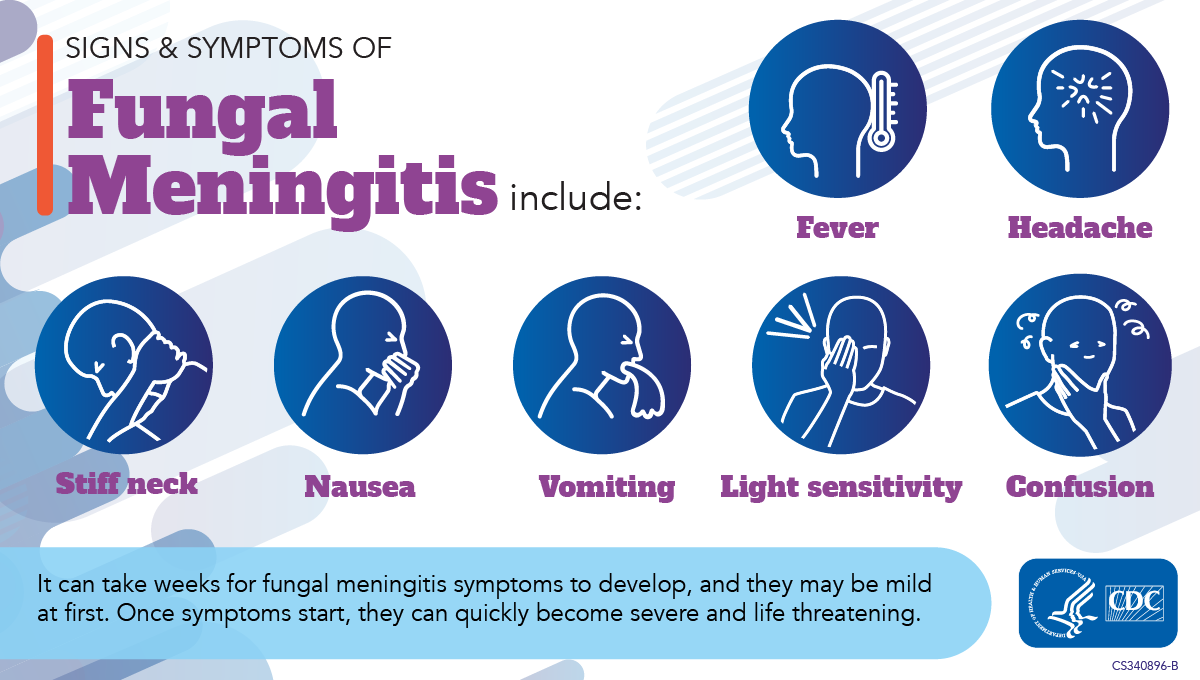 Fungal meningitis outbreak: If you had epidural anesthesia in Matamoros, Mexico, at River Side Surgical Center or Clinica K-3 between Jan. 1 & May 13, 2023, you are at risk for fungal meningitis.