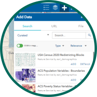 STEP 3 - Add data from ESRI Living Atlas.