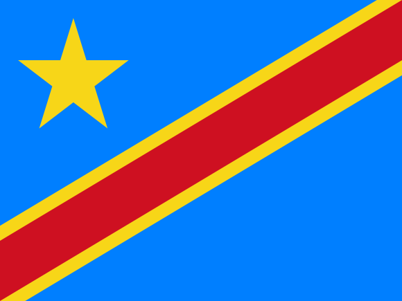 Image of the flag of the DRC.