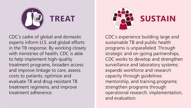 Image describing CDC's global TB response.