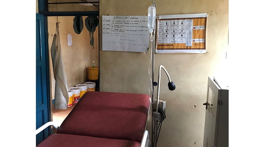 clinic on location in Tanzania