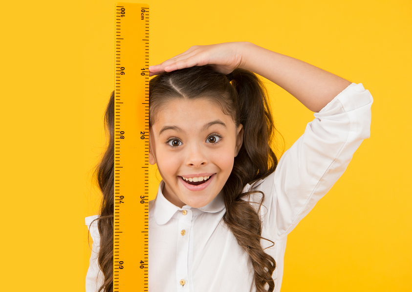 CDC Growth Charts Girl with measuring stick