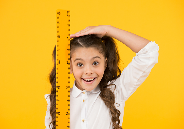 CDC Growth Charts girl with measuring stick