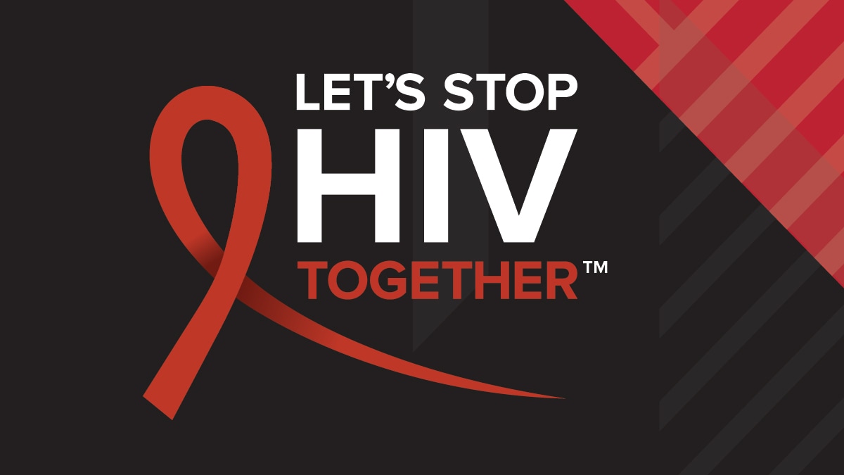 Banner graphic for the Let's Stop HIV Together campaign