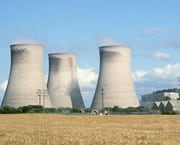 Photo of multiple cooling towers