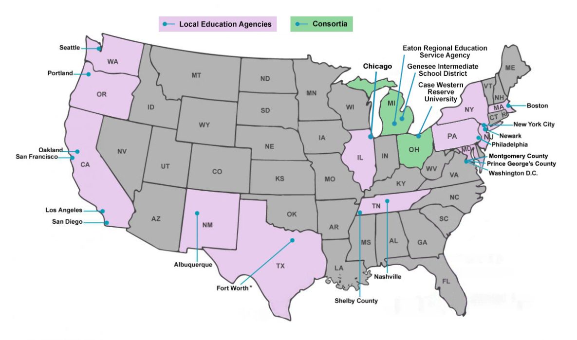 Local education agencies map