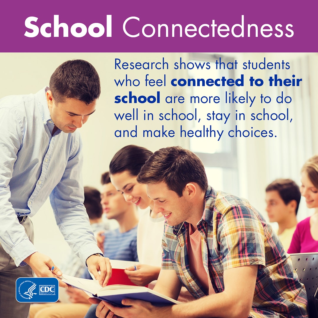 DASH School Connectedness Research infographic