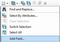 The Add Field option is highlighted.