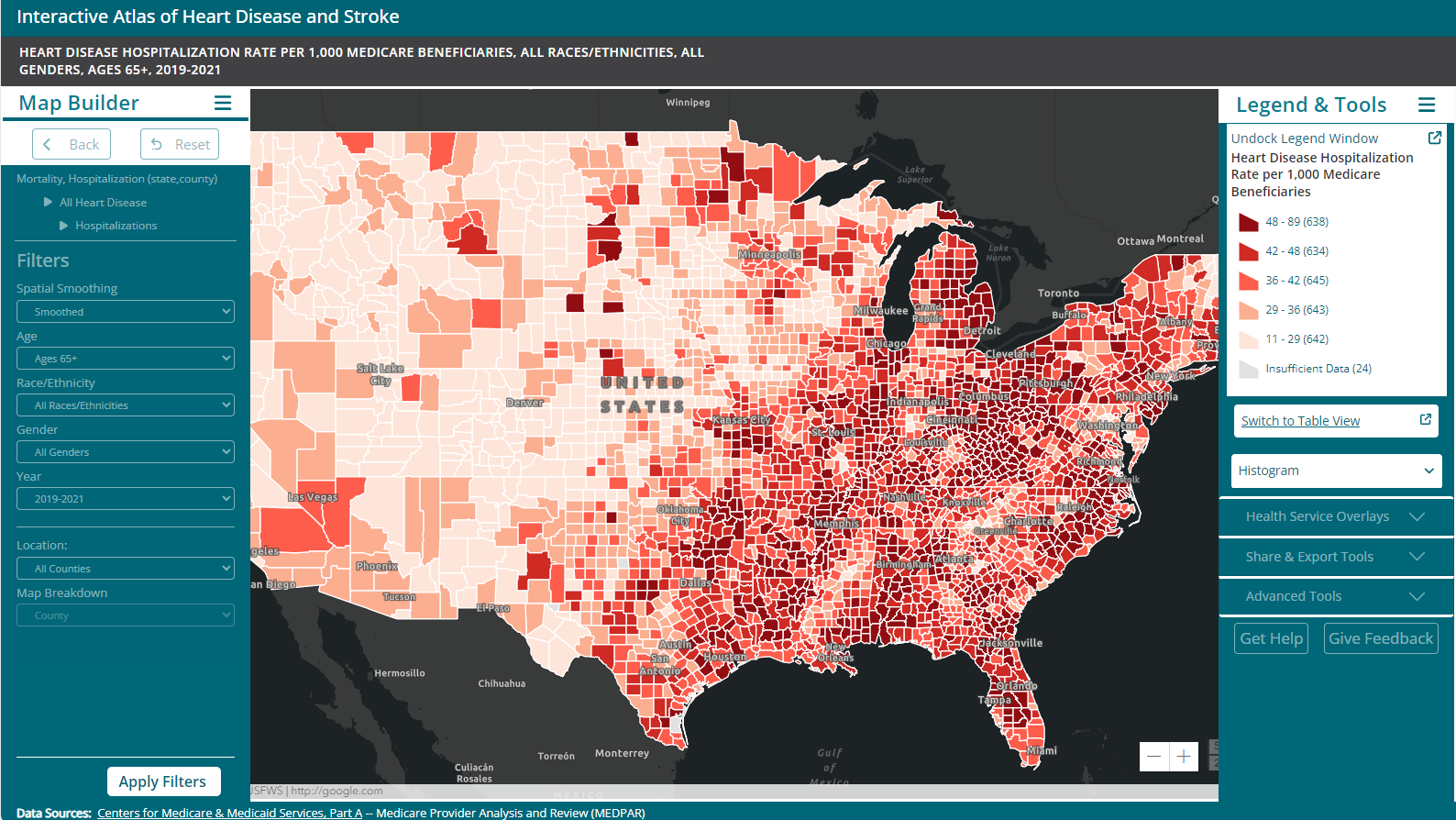 Heart Disease and Stroke Maps | Heart Disease and Stroke Maps | CDC