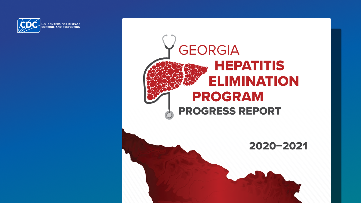 Cover of the Georgia Hepatitis Elimination Progress Report for 2020-2021