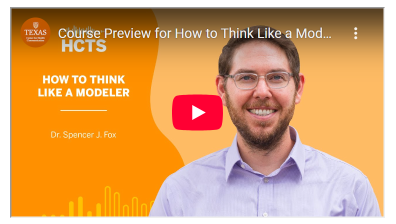 EpiENGAGE's How to Think Like a Modeler introductory course screenshot.
