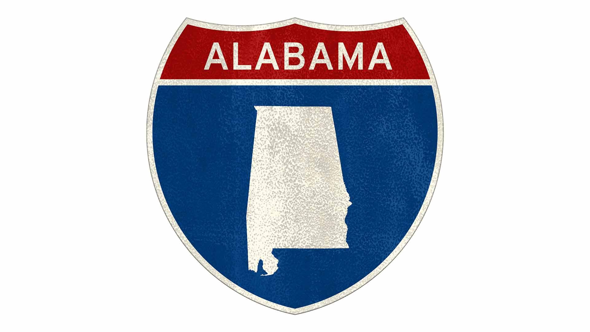 Alabama state roadside sign
