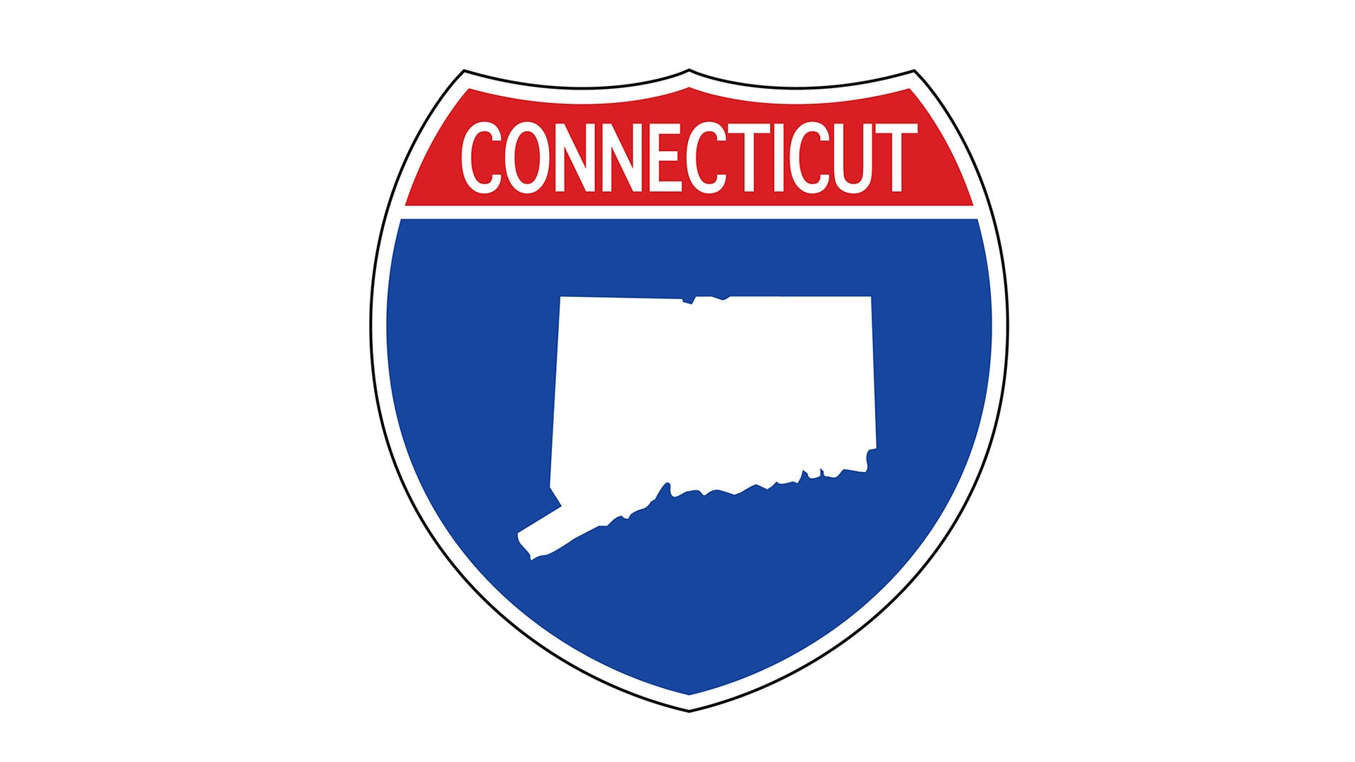Connecticut state roadside sign