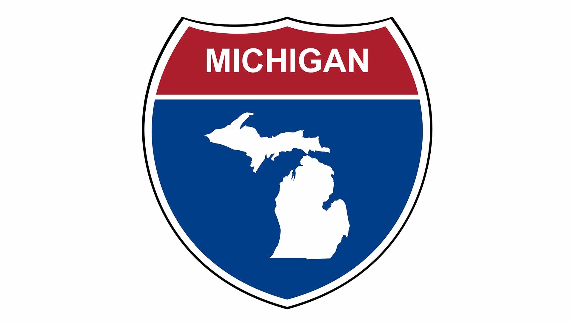 Michigan state roadside sign