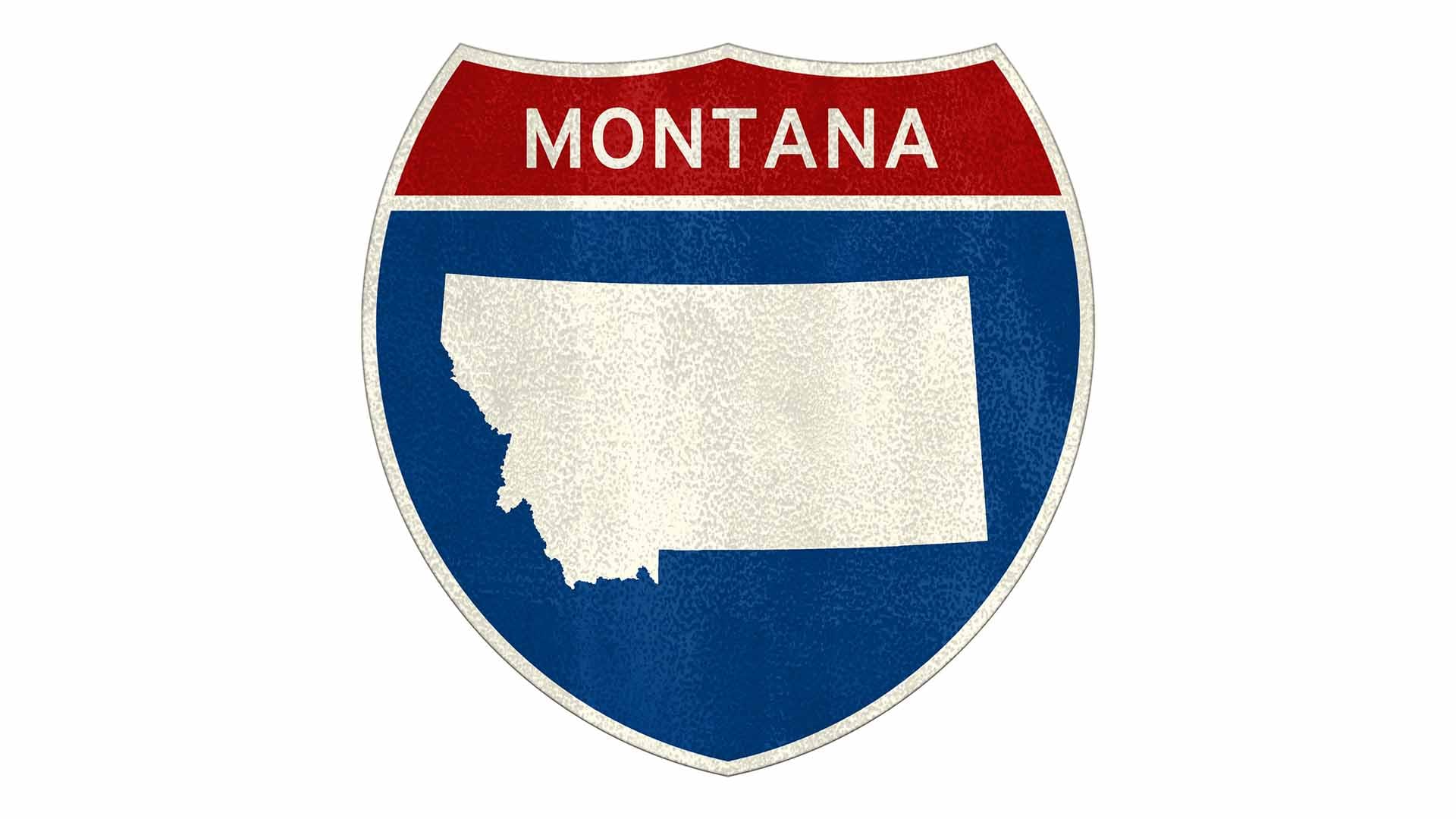 Montana state roadside sign