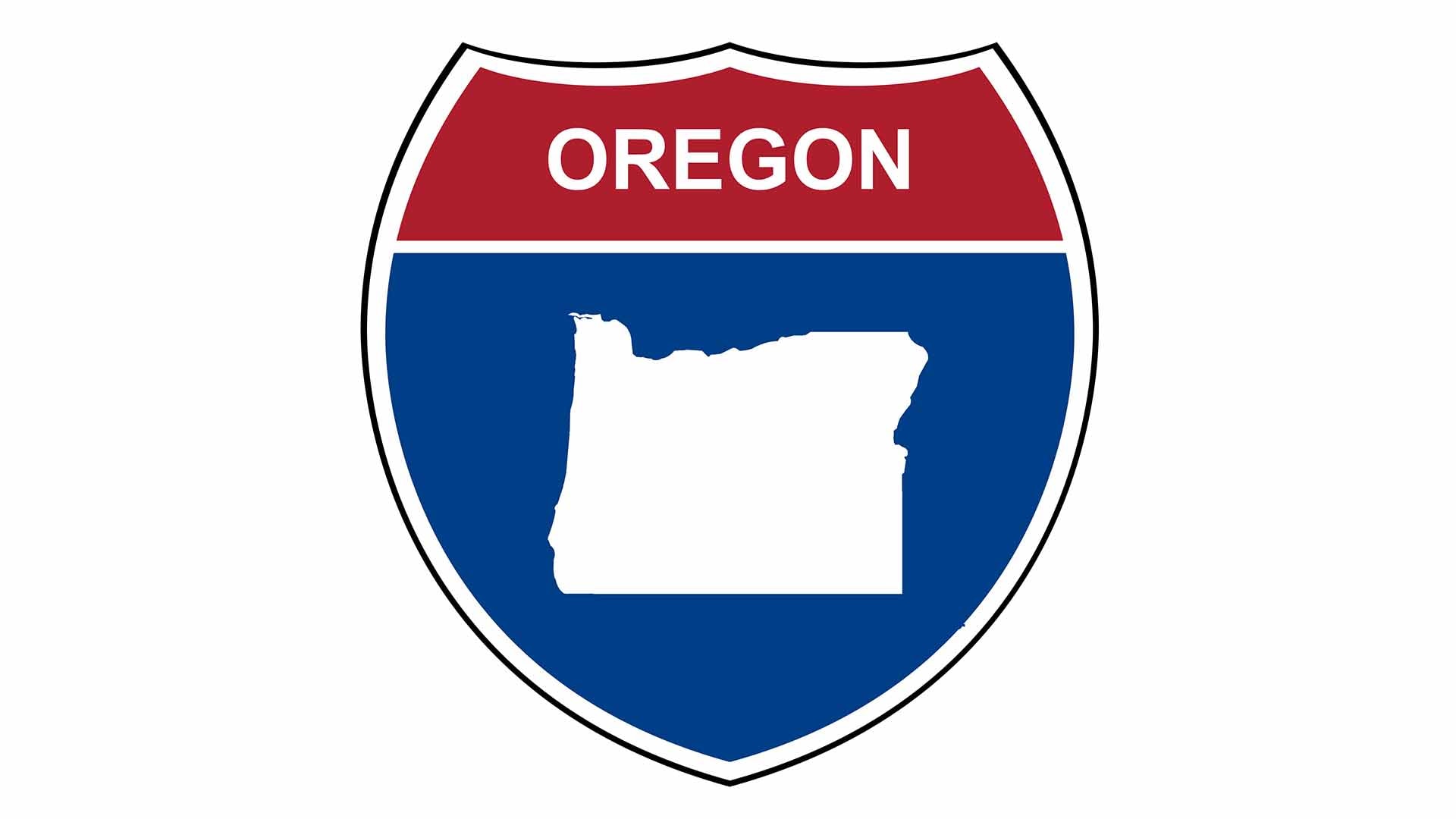 Oregon interstate sign