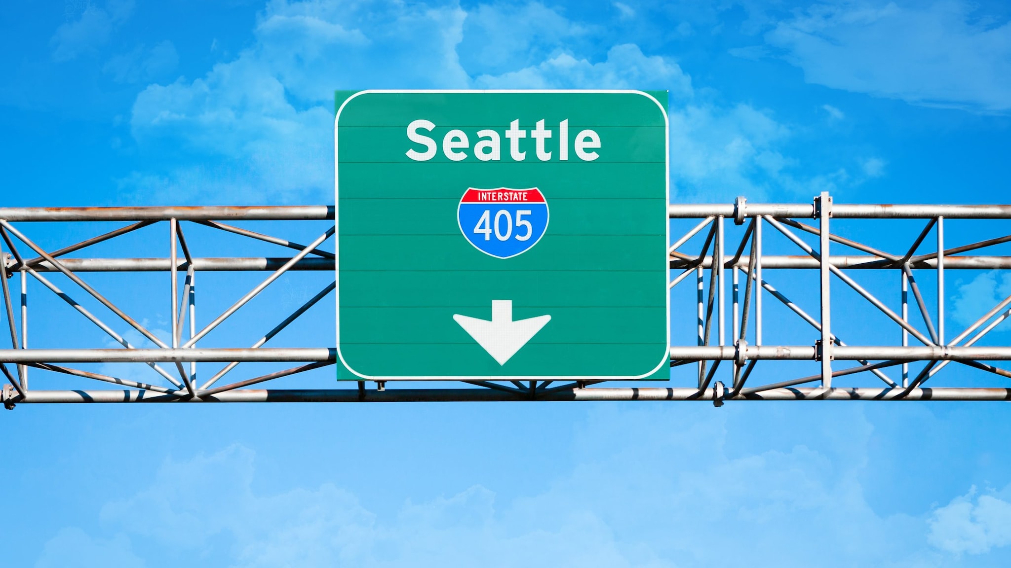 Seattle highway sign