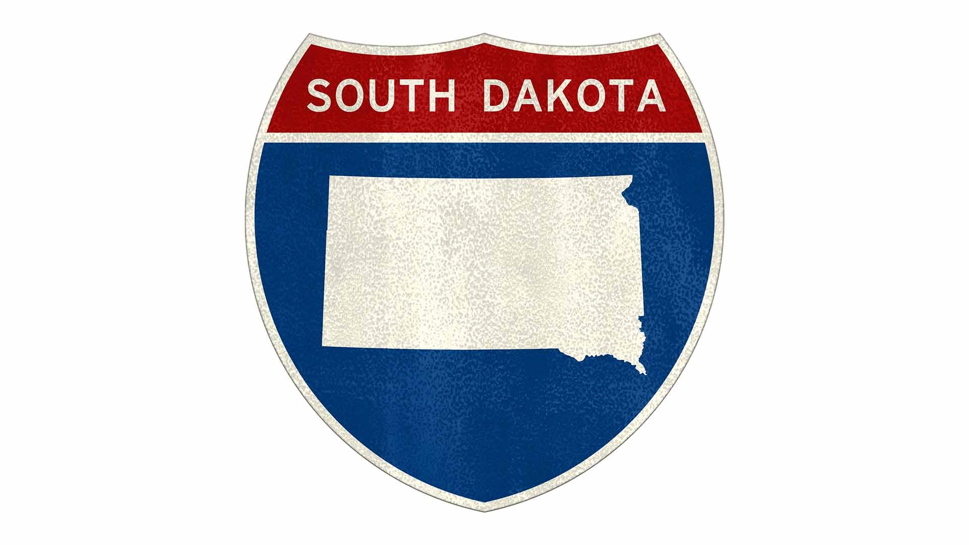 South Dakota state roadside sign