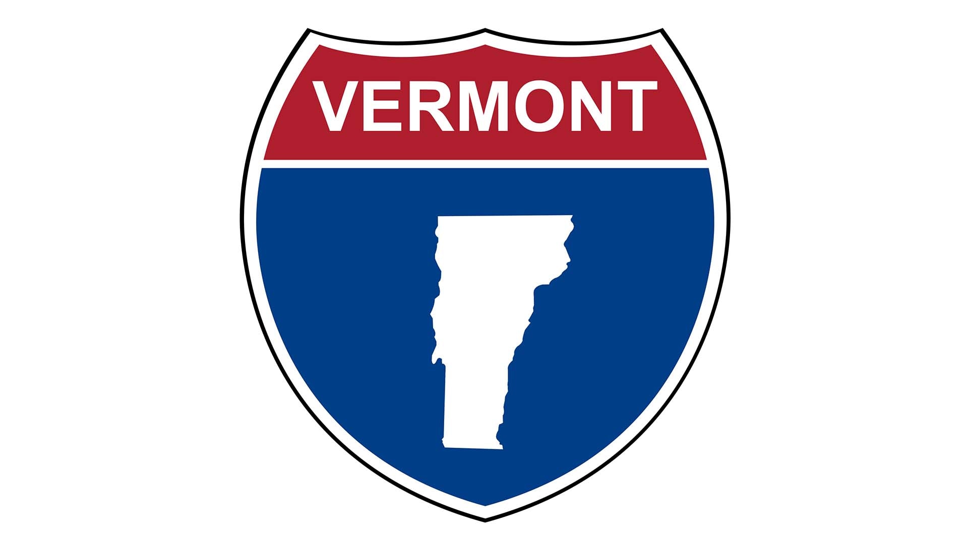 Vermont state roadside sign