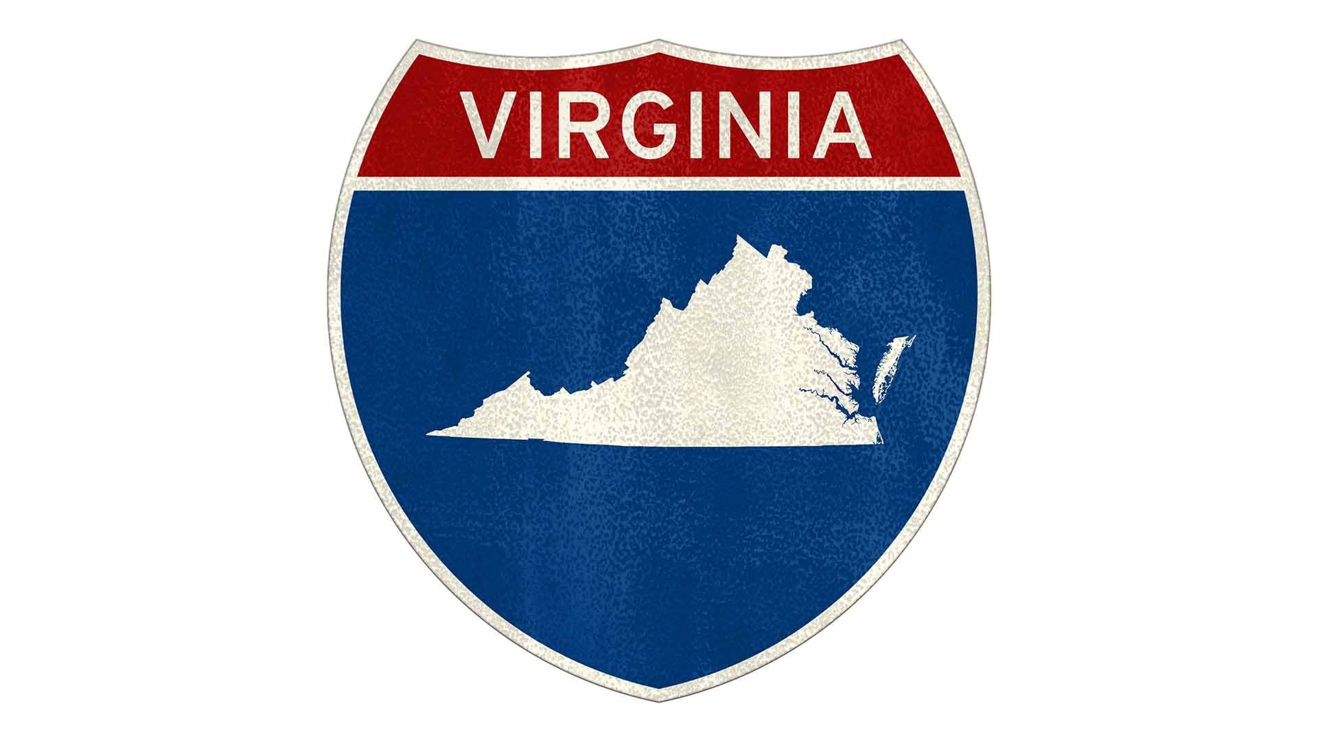 Virginia state roadside sign