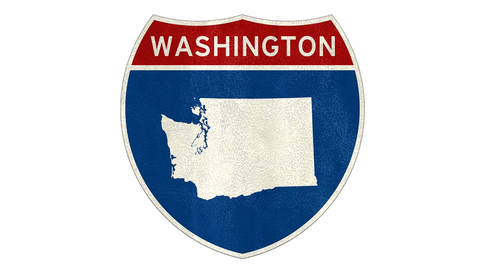 Washington state roadside sign