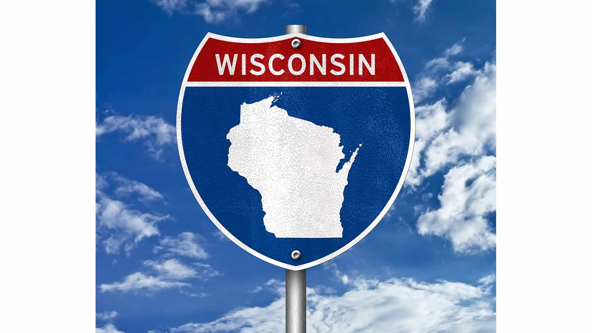 Wisconsin state roadside sign