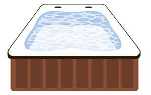 Illustration of a hot tub