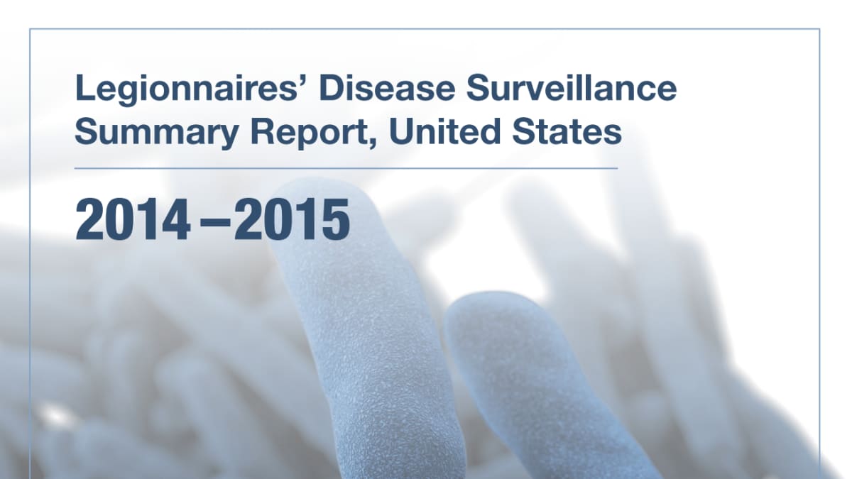 Thumbnail image of the 2014-2015 surveillance summary report for Legionnaires' disease