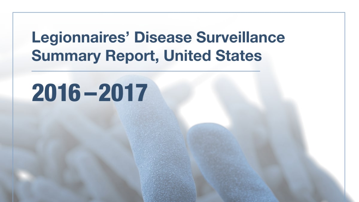 Thumbnail image of the 2016-2017 surveillance summary report for Legionnaires' disease