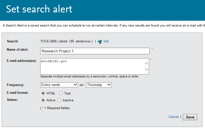 Screen shot of page to set search preferences, and save button at bottom right of page.