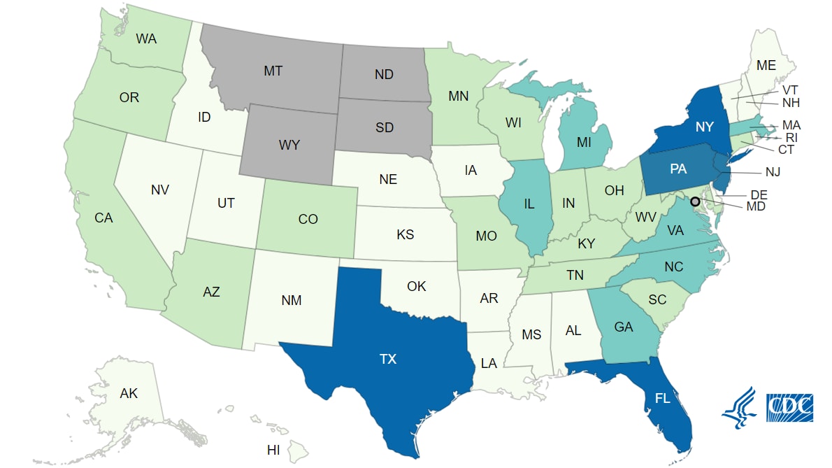 Listeria Annual Summary, 2019 Listeria Infection CDC