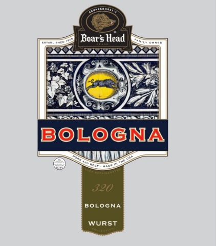 Boar's Head Bologna label