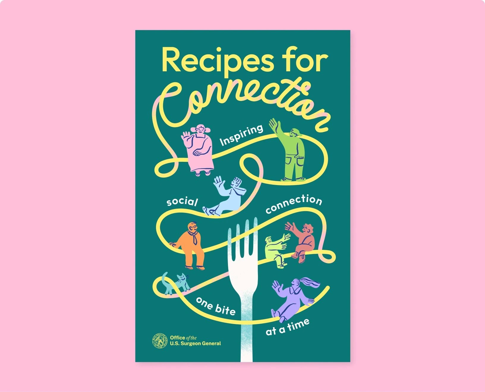 Cover page for Recipes for Connection booklet
