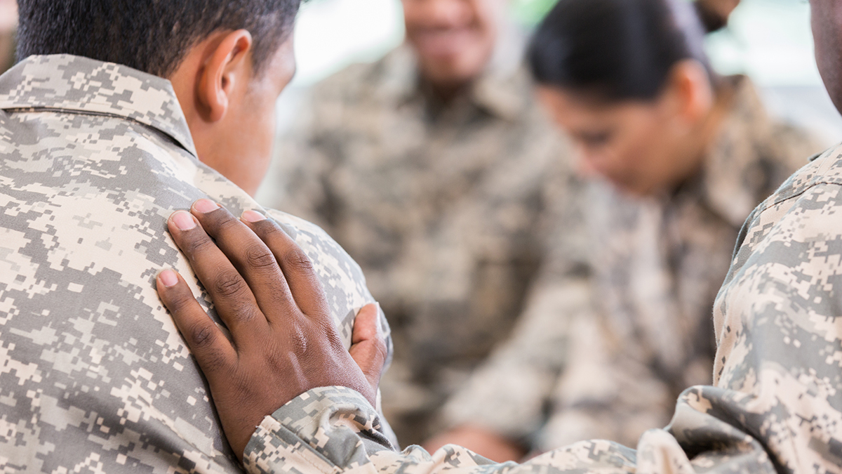 Image of uniformed military staff