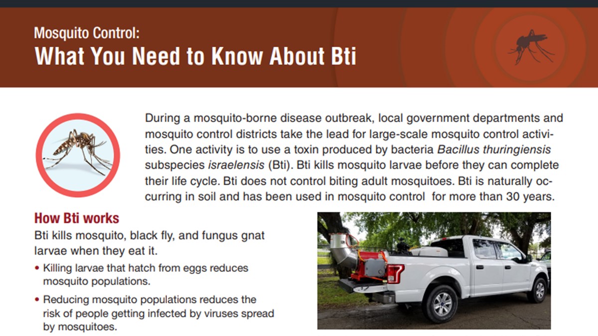 Art for Mosquito Control What You Need to Know About Bti