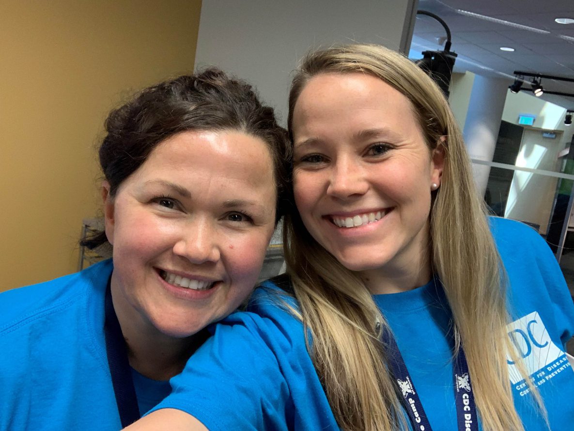 two-adults-smiling Two adults smiling at the camera