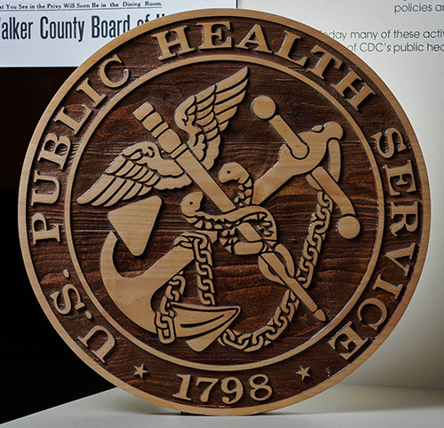 Bonus7501 United States Public Health Service Wooden Seal