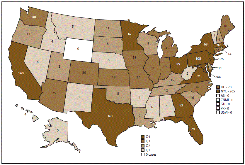 malaria-map US map of malaria cases